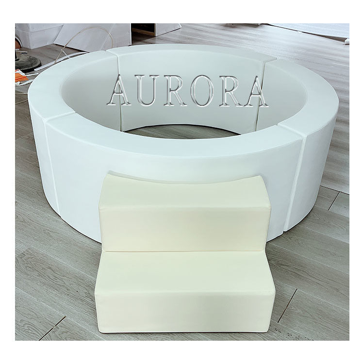 Soft Play Set Equipamento Outdoor Branco Com Pacote de Cores Nuas Para Crianças