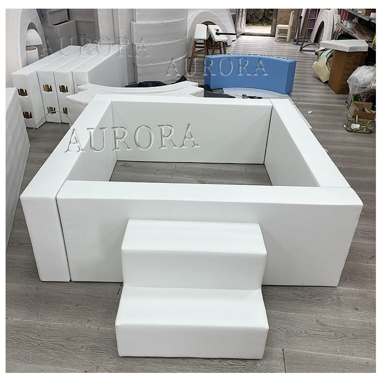 White And Black Soft Play Ball Pit Soft Play Sets para Jogos Interiores para Crianças